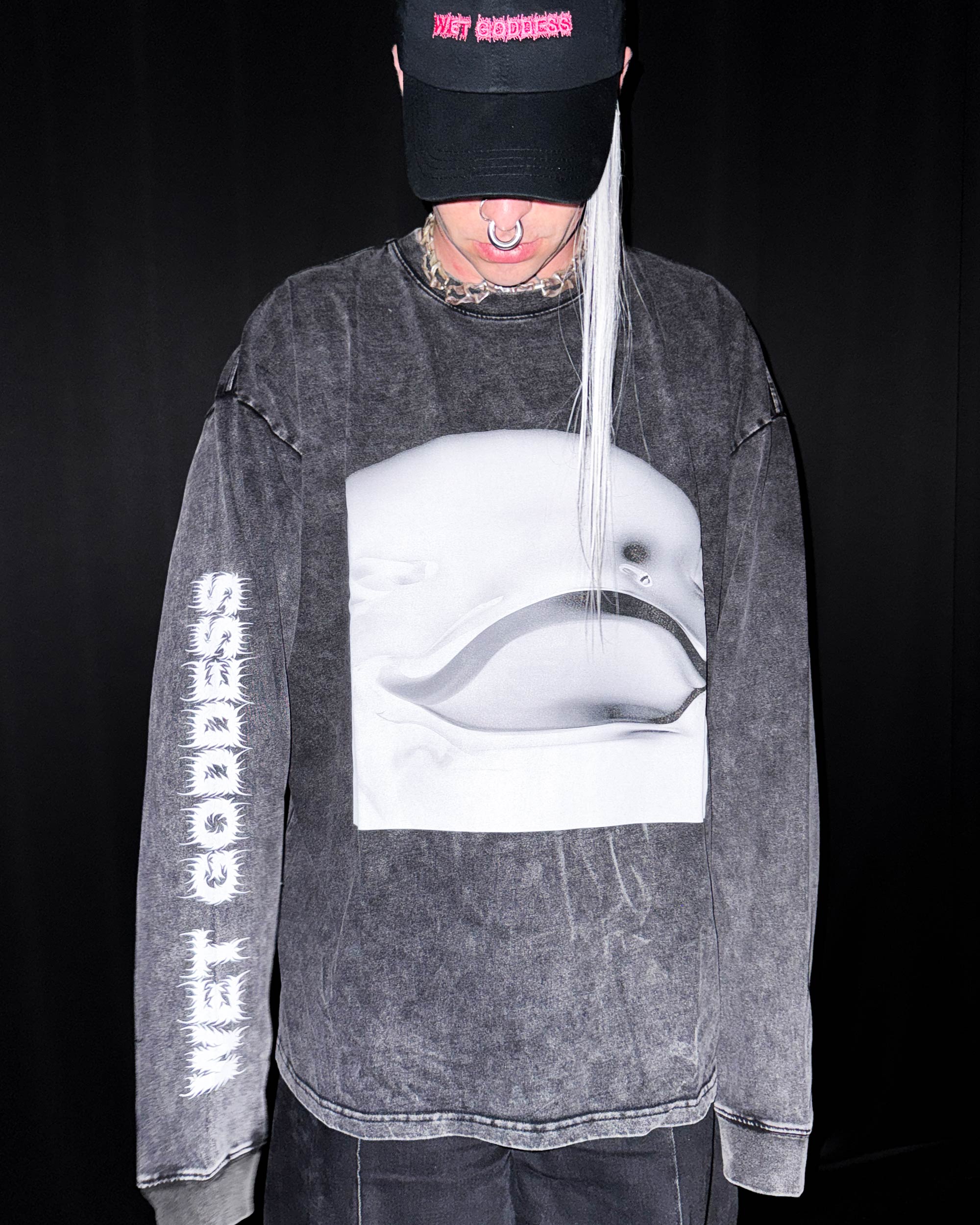 WET GODDESS T shirt - Black
